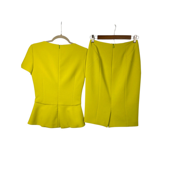 BOSS Hugo Boss Peplum Top Skirt Set Office Careerwear Size 0 - Picture 6 of 12